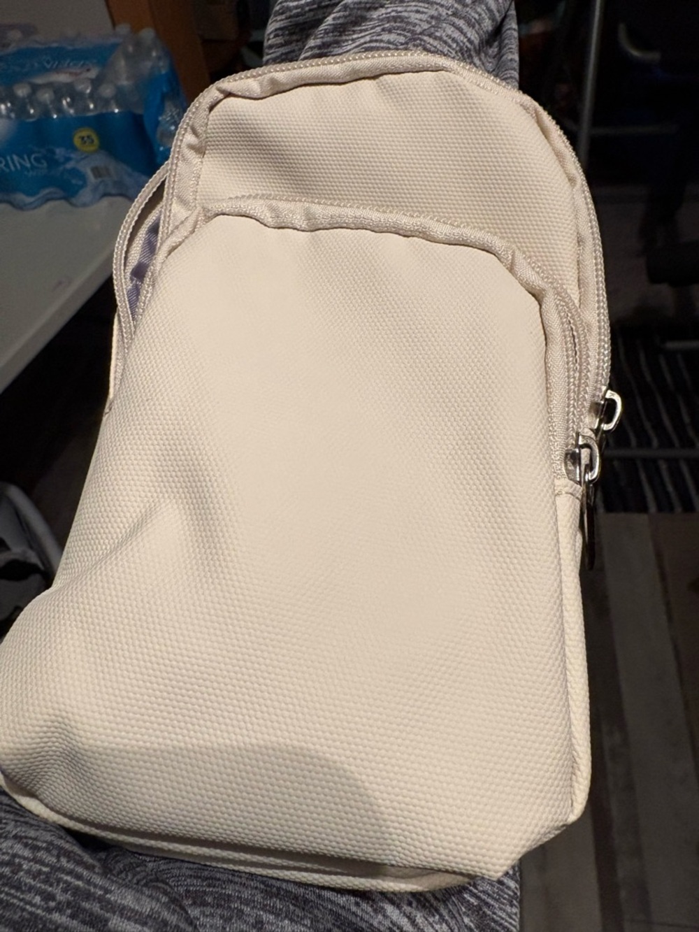 Compact Cream Mini Belt Bag for Women - Picture 11 of 11